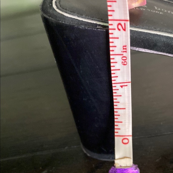 Rag n Bone Black Chunky Block Heel Shoes with Suede Straps - Picture 4 of 10